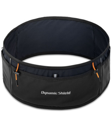 Juodas universalus juosmens diržas - dėklas (L) "Spigen A712 Dynamic Shield Waist"