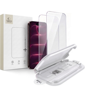 Apsauginis grūdintas stiklas Apple iPhone 17 Pro Max / 18 Pro Max telefonui "Tech-Protect OneTouch Set+ 2-Pack"
