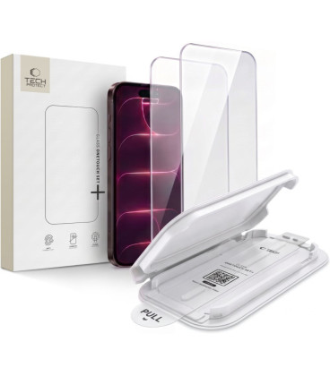 Apsauginis grūdintas stiklas Apple iPhone 17 Pro Max / 18 Pro Max telefonui "Tech-Protect OneTouch Set+ 2-Pack"
