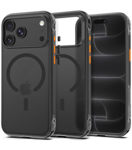 Juodas dėklas Apple iPhone 17 Pro / 18 Pro telefonui "Tech-Protect MagAir Magsafe CC"