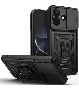 Juodas dėklas Xiaomi Redmi Note 17 Pro 5G telefonui "Tech-Protect Camshield Pro"