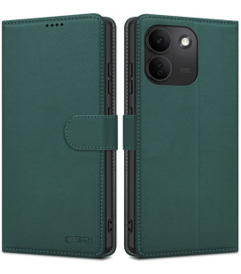 Žalias atverčiamas dėklas Xiaomi Redmi Note 17 Pro Max 5G telefonui "Tech-Protect Wallet"