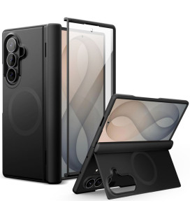 Juodas dėklas Samsung Galaxy Z Fold 8 Ultra telefonui "Tech-Protect Kevlar Aura Magsafe"