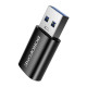 Juodas adapteris USB-A - USB-C "Borofone BV26B"