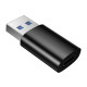 Juodas adapteris USB-A - USB-C "Borofone BV26B"