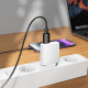 Juodas adapteris USB-A - USB-C "Borofone BV26B"