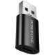 Juodas adapteris USB-A - USB-C "Borofone BV26B"