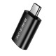 Juodas adapteris USB-C - USB-A "Borofone BV26C"