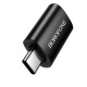 Juodas adapteris USB-C - USB-A "Borofone BV26C"