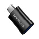 Juodas adapteris USB-C - USB-A "Borofone BV26C"