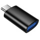Juodas adapteris USB-C - USB-A "Borofone BV26C"