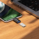 Juodas adapteris USB-C - USB-A "Borofone BV26C"