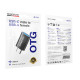 Juodas adapteris USB-C - USB-A "Borofone BV26C"