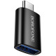 Juodas adapteris USB-C - USB-A "Borofone BV26C"