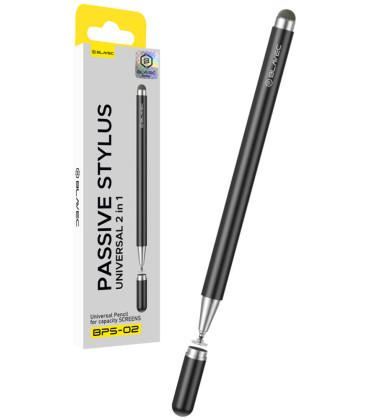 Juodas universalus pieštukas - Stylus "Blavec Passive Pen Stylus BPS-02 Universal 2 in 1"