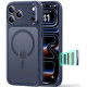Matinis mėlynas dėklas Apple iPhone 17 Pro / 18 Pro telefonui "ESR Classic Hybrid Magsafe"