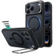 Matinis juodas dėklas Apple iPhone 17 Pro Max / 18 Pro Max telefonui "ESR Classic Hybrid Kickstand Magsafe"