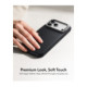 Juodas dėklas Apple iPhone 17 Pro / 18 Pro telefonui "ESR Leather Kickstand Magsafe"