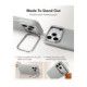 Pilkas dėklas Apple iPhone 17 Pro Max / 18 Pro Max telefonui "ESR Leather Kickstand Magsafe" 