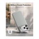 Pilkas dėklas Apple iPhone 17 Pro Max / 18 Pro Max telefonui "ESR Leather Kickstand Magsafe" 