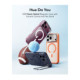 Matinis oranžinis dėklas Apple iPhone 17 Pro / 18 Pro telefonui "ESR Classic Hybrid Kickstand Magsafe"