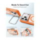 Matinis oranžinis dėklas Apple iPhone 17 Pro / 18 Pro telefonui "ESR Classic Hybrid Kickstand Magsafe"