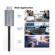 Pilkas USB-C - HDMI 2.1 8K 60Hz 300cm laidas "Tech-Protect Ultraboost"