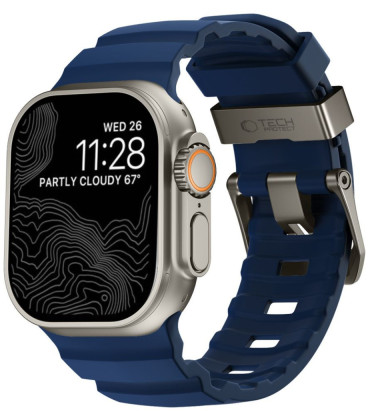 Mėlyna apyrankė Apple Watch 8 / 9 / 10 / 11 / 12 / SE / Ultra (44 / 45 / 46 / 49 mm) laikrodžiui "Tech-Protect Motion"