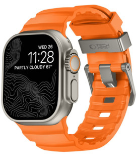 Oranžinė apyrankė Apple Watch 8 / 9 / 10 / 11 / 12 / SE / Ultra (44 / 45 / 46 / 49 mm) laikrodžiui "Tech-Protect Motion"