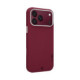 Raudonas (Burgundy) dėklas Apple iPhone 17 Pro Max / 18 Pro Max telefonui "Tactical MagForce Velvet Smoothie 2.0 Cover"