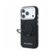 Juodas dėklas Apple iPhone 18 Pro telefonui "Karl Lagerfeld PU Saffiano Ring Stand MagSafe Case"