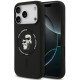 Juodas dėklas Apple iPhone 18 Pro telefonui "Karl Lagerfeld Liquid Silicone Karl and Choupette MagSafe Case"