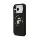 Juodas dėklas Apple iPhone 18 Pro telefonui "Karl Lagerfeld Liquid Silicone Karl and Choupette MagSafe Case"