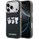 Juodas dėklas Apple iPhone 17 Pro telefonui "Karl Lagerfeld IML Choupette Trio Watercolor MagSafe Case"
