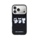 Juodas dėklas Apple iPhone 17 Pro telefonui "Karl Lagerfeld IML Choupette Trio Watercolor MagSafe Case"