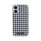 Juodas dėklas Apple iPhone 17 telefonui "Karl Lagerfeld PU Houndstooth Resin Plate MagSafe Case"