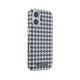 Juodas dėklas Apple iPhone 17 telefonui "Karl Lagerfeld PU Houndstooth Resin Plate MagSafe Case"