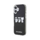 Juodas dėklas Apple iPhone 17 telefonui "Karl Lagerfeld IML Choupette Trio Watercolor MagSafe Case"