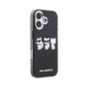 Juodas dėklas Apple iPhone 17 telefonui "Karl Lagerfeld IML Choupette Trio Watercolor MagSafe Case"