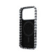 Juodas dėklas Apple iPhone 17 Pro telefonui "Karl Lagerfeld PU Houndstooth Resin Plate MagSafe Case"