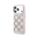 Rožinis dėklas Apple iPhone 17 Pro telefonui "Karl Lagerfeld PU Perforated Monogram MagSafe Case"