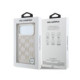 Rožinis dėklas Apple iPhone 17 Pro telefonui "Karl Lagerfeld PU Perforated Monogram MagSafe Case"