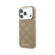 Smėlio spalvos dėklas Apple iPhone 17 Pro telefonui "Karl Lagerfeld PU Perforated Monogram MagSafe Case"