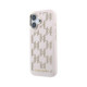 Rožinis dėklas Apple iPhone 17 telefonui "Karl Lagerfeld PU Perforated Monogram MagSafe Case"