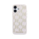 Rožinis dėklas Apple iPhone 17 telefonui "Karl Lagerfeld PU Perforated Monogram MagSafe Case"
