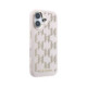 Rožinis dėklas Apple iPhone 17 telefonui "Karl Lagerfeld PU Perforated Monogram MagSafe Case"