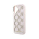 Rožinis dėklas Apple iPhone 17 telefonui "Karl Lagerfeld PU Perforated Monogram MagSafe Case"