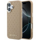 Smėlio spalvos dėklas Apple iPhone 17 telefonui "Karl Lagerfeld PU Perforated Gold Dots MagSafe Case"