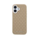 Smėlio spalvos dėklas Apple iPhone 17 telefonui "Karl Lagerfeld PU Perforated Gold Dots MagSafe Case"