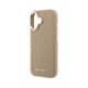 Smėlio spalvos dėklas Apple iPhone 17 telefonui "Karl Lagerfeld PU Perforated Gold Dots MagSafe Case"